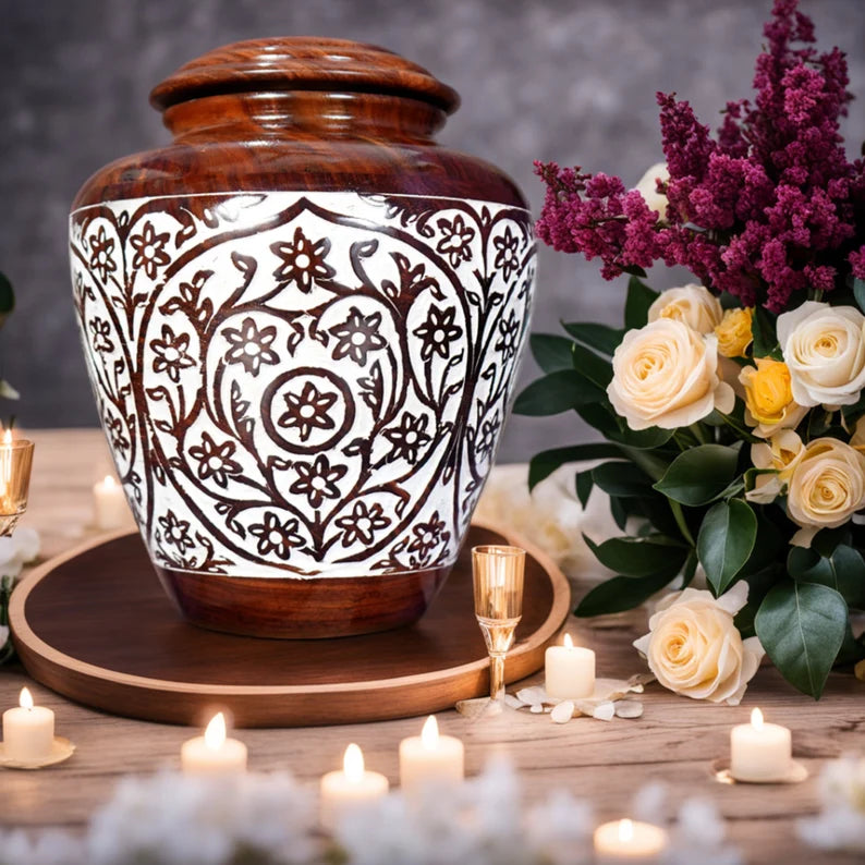 Best Urn for Human ashes Large wooden urn for cremation Adult urn box for Ashes Personalized Wooden urn Burial urn for Funeral wood box